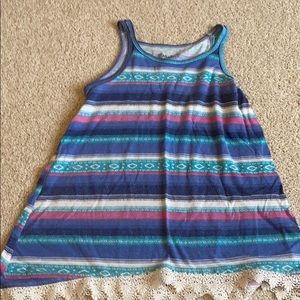 Stripe pattern tank top